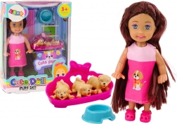 Mini păpușă Rochie cu păr lung Three Dog Lair