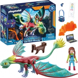 Playmobil Dragons The Nine Realms – figurină dragon și Alex, set de construcție 14 piese