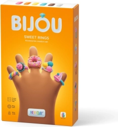 Plastilină hey clay bijou sweet rings – set pentru confecționarea inelelor dulci