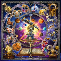 BLUEBIRD puzzle pătrat cu constelații – 1000 piese