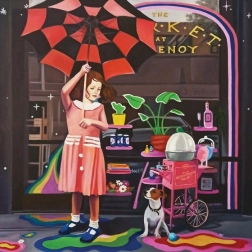 Puzzle cu magnolie și umbrelă, 1023 piese