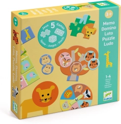 Djeco set 5 jocuri – animale din savană