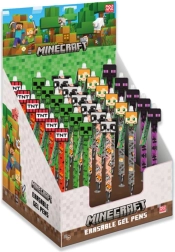 Pix cu gel ștergător MINECRAFT 15 cm – pix stilat cu gumă de șters
