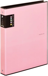 Biblioraft A4 PASTELINI roz, cu 4 inele, laminat