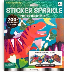 Set de autocolante sclipitoare Lumea Dinozaurilor