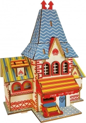 Woodcraft puzzle 3D din lemn florărie