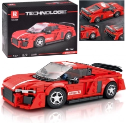 Set de construcție tehnic – coupé sport roșu, 373 piese