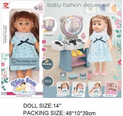 Păpușă Kinga cu Masă de Toaletă și Accesorii