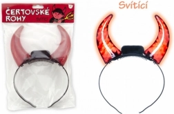 Coarne de diavol luminoase pe baterii 15 cm