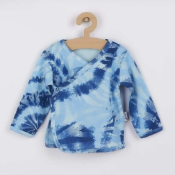 Cămașă pentru bebeluși din bumbac Nicol Tomi albastră