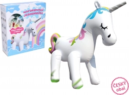 Unicorn gonflabil cu apă pulverizată 220 × 160 × 80 cm – ambalaj în limba cehă