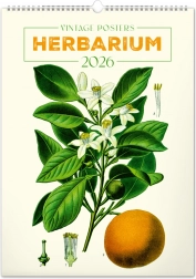 Calendar de perete Vintage afișe Herbariu 2026