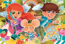 Clementoni puzzle de podea uriaș Myšák Gigio 40 piese