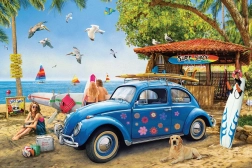 Puzzle Eurographics VW Brouk și Surferi 1000 piese