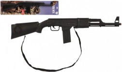 Pușcă/Pistol din plastic cu mecanism de clichet 66 cm