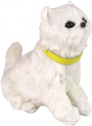 Pisicuță interactivă de pluș – miaună, mișcă capul și coada