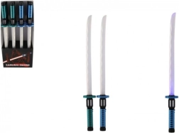 Sabie de samurai din plastic cu lumini 73 cm