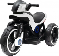 Motocicletă electrică pentru copii BABY MIX Police albă