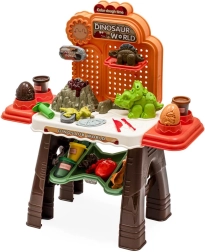 Măsuță creativă pentru copii cu dinozauri BABY MIX cu plastilină