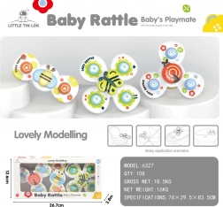 Set de spinnere pentru copii 3‑în‑1: buburuză, fluture, albină cu ventuze