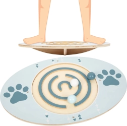 Placă de echilibru din lemn cu biluțe Small Foot