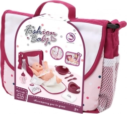 Set de îngrijire pentru păpușă cu geantă portabilă și sticluță