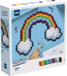 Plus-Plus Asamblează după numere - Curcubeu 500 buc