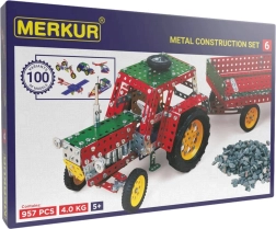 Set mare de construcție metalic Merkur M6, 957 de piese