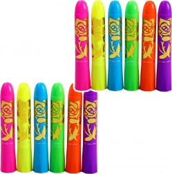 Set neon pentru pictura pe față - 12 buc