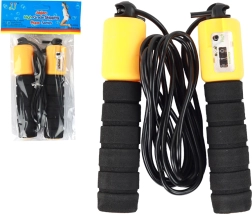 Coardă de Sărit Negru-Portocalie cu Contor Fitness