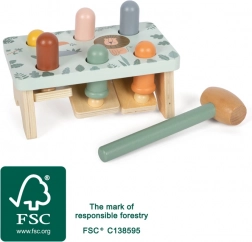 Băncuță de bătut safari din lemn small foot