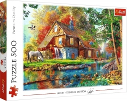 Puzzle 500 piese – căsuța de la râu TREFL