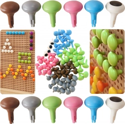 Masterkidz cleme colorate Jumbo pentru tablă STEM 64 buc - 6 culori