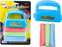 set de cretă cu suport, cretă groasă pentru trotuar, 3 buc