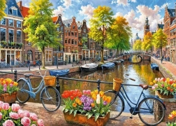 Puzzle Lalele Amsterdam 1000 de Piese