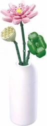Sluban floare de lotus în vază – set de construcție
