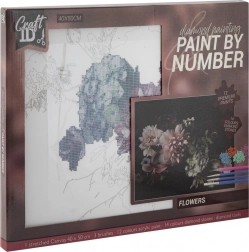 Pictură cu diamante de flori 40x50 cm