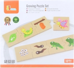 Puzzle din lemn evolutive cu animale și plante VIGA