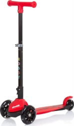 Trotinetă Robby cu lumini LED Roșie