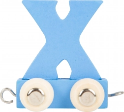 Trenuleț din lemn – alfabet colorat, litera X small foot