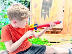 Pistolă cu burete SPORTO Spy cu tragere după colț