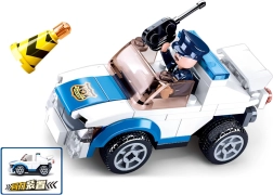 Sluban Poliție mașină de patrulare cu tragere