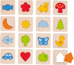 Joc tactil Recunoaște formele în ramă