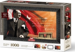Art Puzzle puzzle cu ramă și lipici 3‑în‑1 1000 piese – Atatürk