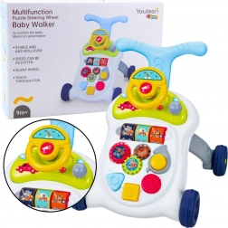 Premergător interactiv cu volan, lumini și sunete