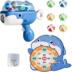 Pistolă cu bile cu arici și țintă Balena albastră