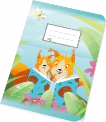 Caiet școlar A5 dictando 10 file Veverițe 12 mm