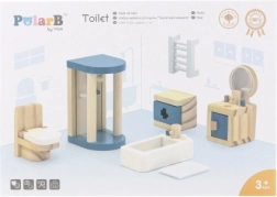 Viga PolarB set de mobilier din lemn pentru căsuță – baie