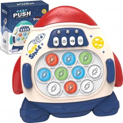 Woopie Pop It rachetă electronică antistres și de îndemânare – roșie