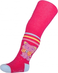 dresuri din bumbac New Baby cu elemente antiderapante Happy Cat roz 104